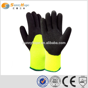 Guantes de látex 3/4 espuma recubierta de nitrilo guante de invierno